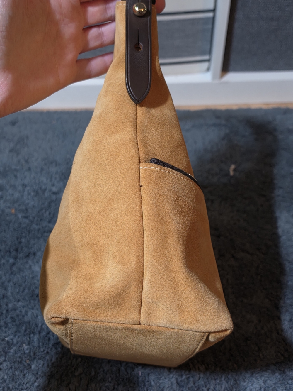 Dooney & Bourke Suede Hobo Bag - Picture 2 of 15